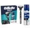 Zestaw Gillette, maszynka do golenia Mach3 + Series, oczyszczający żel do golenia, 75 ml