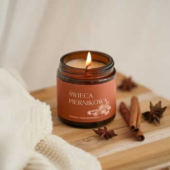 Mglife Natural Cosmetics, Świeca piernikowa, 120 ml