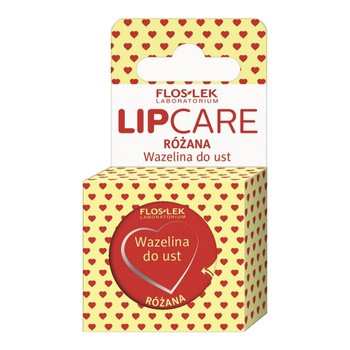 Flos-Lek Laboratorium Lip Care, wazelina kosmetyczna do ust, różana, 15 ml