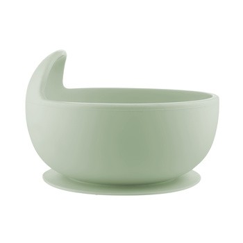 Canpol Babies, miseczka silikonowa z przyssawką, 330 ml, zielona, 1 szt.