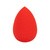Ibra Makeup Blender Sponge, gąbeczka do makijażu, czerwona, 1 szt.