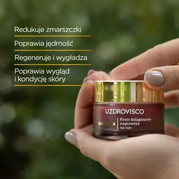 Uzdrovisco Gardenia, Krem kolagenowy naprawczy na noc, 50 ml
