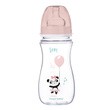 Canpol Easy Start Toys, butelka szerokootworowa, antykolkowa, różowa, 300 ml