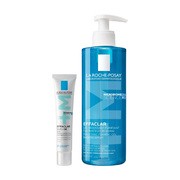 Zestaw La Roche-Posay Effaclar, Foaming Gel, żel oczyszczający dla skóry skłonnej do trądziku, 400 ml + Duo+ M, krem o potrójnym działaniu przeciw niedoskonałościom, 40 ml https://azcdn.doz.pl/image/d/product/0f913d2e-scale-180x180.png
