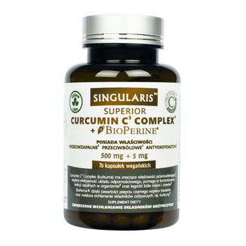 Singularis Curcumin C3 Complex + Bioperine Superior, kapsułki, 70 szt.