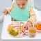 BabyOno, miękki śliniak z kieszonką i regulowanym zapięciem, zielony, 6 m+, 1 szt.