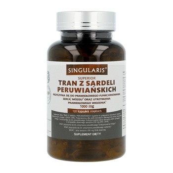 Singularis Tran z sardeli peruwiańskich 1000 mg, kapsułki, 120 szt.