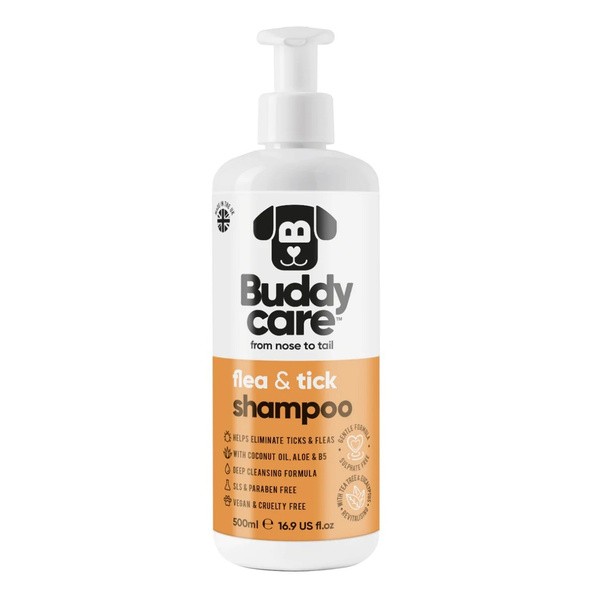 Buddycare Buddycare, szampon przeciw pchłom i kleszczom, 500 ml
