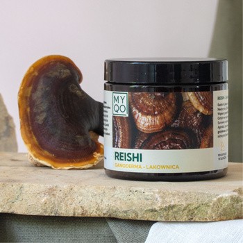 MYQO Reishi - Ganoderma lucidum - Lakownica lśniąca, kapsułki, 90 szt.