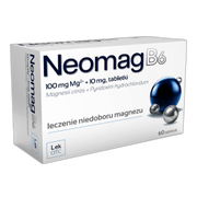 NeomagB6, 100 mg + 10 mg, tabletki powlekane, 60 szt.