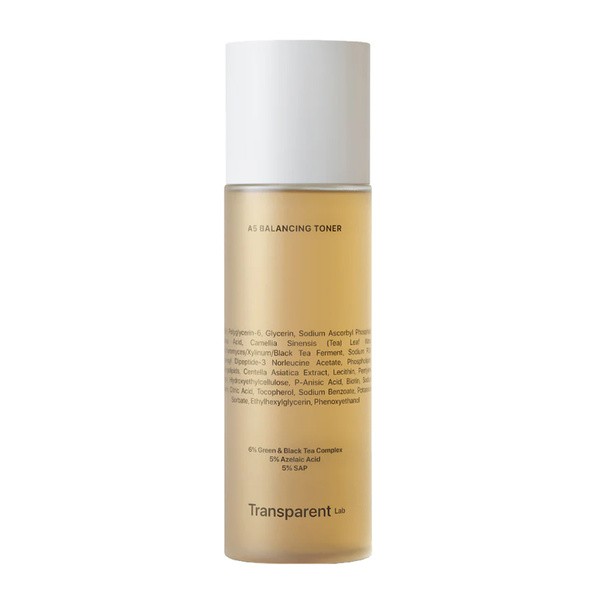 Transparent Lab Transparent Lab, A5 Balancing Toner, tonik rozjaśniająco-antyoksydacyjny do twarzy, 130 ml — Składniki i ocena