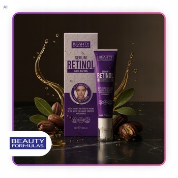 Beauty Formulas, serum do twarzy anti-ageing z retinolem, 30 ml