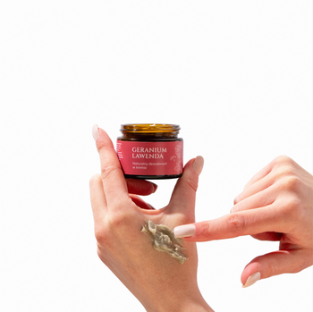 Mglife Natural Cosmetics Geranium Lawenda, naturalny dezodorant w kremie, 50 ml