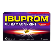 Ibuprom Ultramax Sprint, 600 mg, kapsułki miękkie, 10 szt.