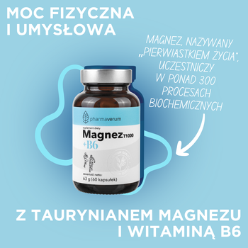 Magnez T1000 + B6, kapsułki, 60 szt.