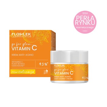 Flos-Lek Go For Glow Vitamin C, krem anti-aging na dzień i na noc, 50 ml