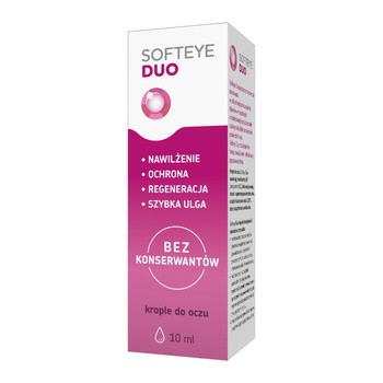 Softeye Duo, krople do oczu, 10 ml