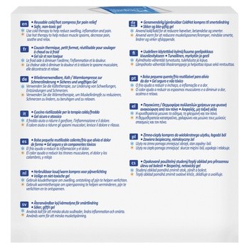Nexcare ColdHot Therapy Pack Mini, zimno-ciepły okład żelowy wielokrotnego użytku, 11 cm x 12 cm, 1 szt.