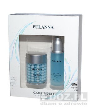 Zestaw Promocyjny Pulanna Kolagen, krem do twarzy, 60 g + serum, 30 g