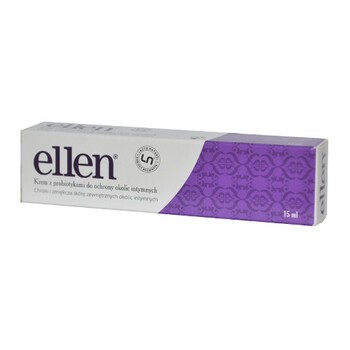 Ellen, krem z probiotykami do ochrony okolic intymnych, 15 ml
