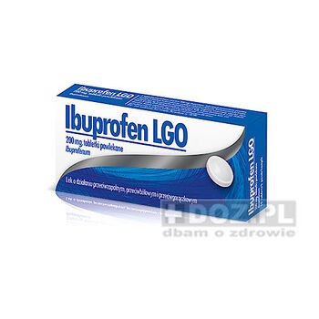 Ibuprofen LGO, 200 mg, tabletki powlekane, 20 szt.