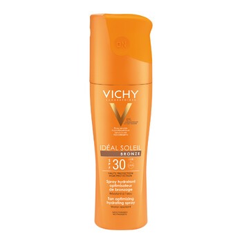 Vichy Ideal Soleil Bronze, spray do ciała optymalizujący opaleniznę, SPF 30, 200 ml