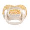 Canpol Babies Mountains, smoczek uspokajający, silikonowy symetryczny, 0-6 m, żółty, 2 szt.