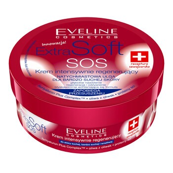 Eveline Extra Soft SOS, krem intensywnie regenerujący, 200 ml