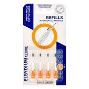 Elgydium Clinic Refills, wkłady do szczoteczki międzyzębowej, ISO 3, pomarańczowe, 4 szt.