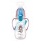 Canpol Babies Easy Start, butelka antykolkowa z uchwytami Bonjour Paris, różowa, 300 ml, 1 szt.