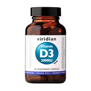 Viridian Witamina D3 2000IU (wegan), kapsułki, 60 szt.