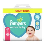 Pampers Active Baby 4+ (10−15 kg), pieluszki jednorazowe, 70 szt.