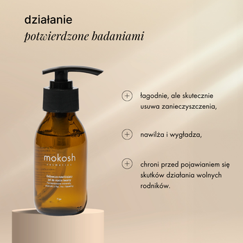 Mokosh odżywczo-nawilżający żel do mycia twarzy, figa, travel, 90 ml
