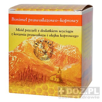 Bonimel, miód z dodatkiem ekstraktu z prawoślazu i kopru, 250 g