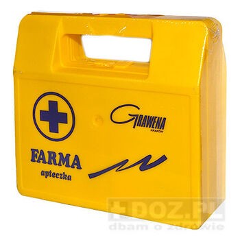 Apteczka samochodowa Farma, żółta, 1 szt
