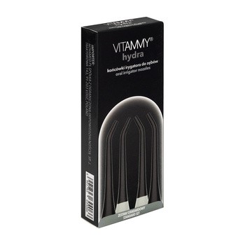 Vitammy HYDRA, zestaw standardowych końcówek do irygatora, kolor czarny, 4 szt.