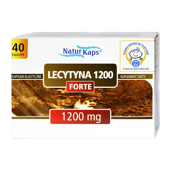 Lecytyna 1200 mg 40 kapsułek [NaturKaps]