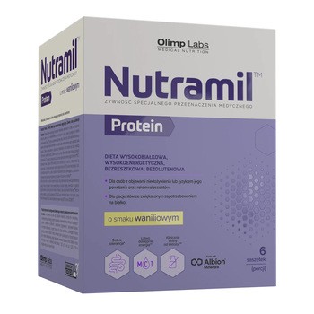 Olimp Nutramil Complex Protein, smak waniliowy, 6 saszetek