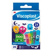 Viscoplast Monsters, plastry z opatrunkiem dla dzieci, 20 szt.        