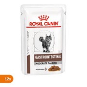 Royal Canin Cat Gastrointestinal Moderate Calorie, mokra karma dla kotów z zaburzeniami żołądkowo-jelitowymi, z tendencją do nadwagi, saszetka, 85 g x 12 szt.