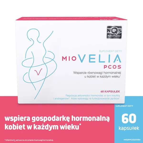 Миоинозитол Miovelia PCOS, с инулином и витаминами группы B, для женщин, 60 капсул — фото 2