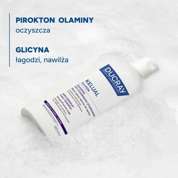Ducray Kelual Elution, szampon do codziennego stosowania dla skóry głowy skłonnej do łupieżu, 400 ml
