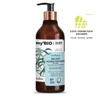 my'BIO, nawilżający balsam humektantowy do ciała, 400 ml