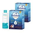 Zestaw 2x Bebilon Advance Pronutra 4, Junior, formuła na bazie mleka po 2. roku życia, 1000 g + Oillan Derm+, emulsja do kąpieli, 200 ml