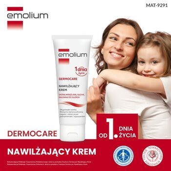 Emolium Dermocare, krem do skóry suchej i wrażliwej, skłonnej do alergii,  75 ml