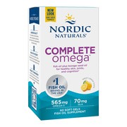 Complete Omega 565 mg, smak cytrynowy, kapsułki, 60 szt.        