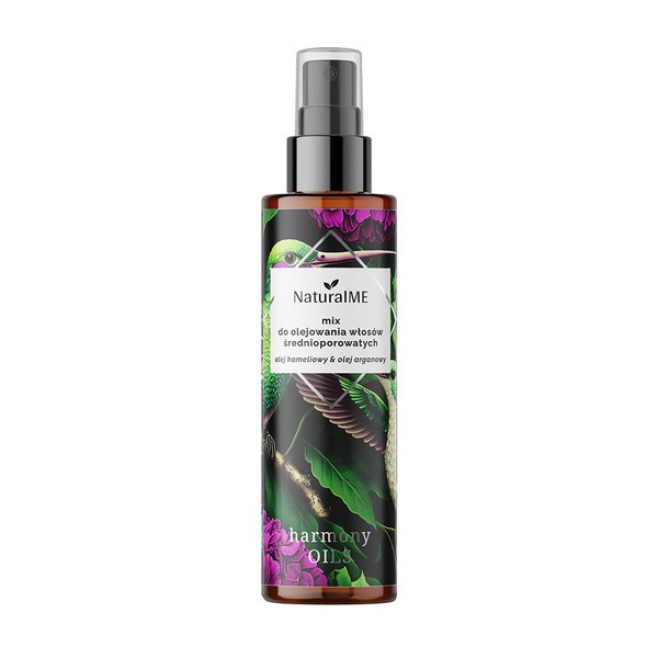 NaturalME NaturalME Harmony Oils, Mix do olejowania włosów średnioporowatych, 75 ml — Składniki i ocena