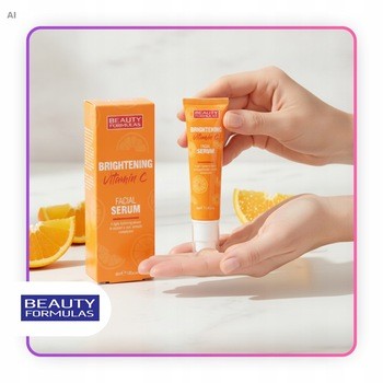 Beauty Formulas, Rozjaśniające serum do twarzy z witaminą C, 30 ml
