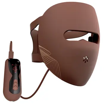 Garett Beauty Skin Ritual Face&Neck, maska LED do twarzy i szyi, brązowy, 1 szt.