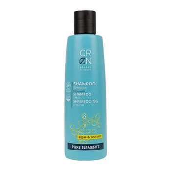 GRN Pure Elements, szampon do włosów Algi i Sól Morska, 250 ml